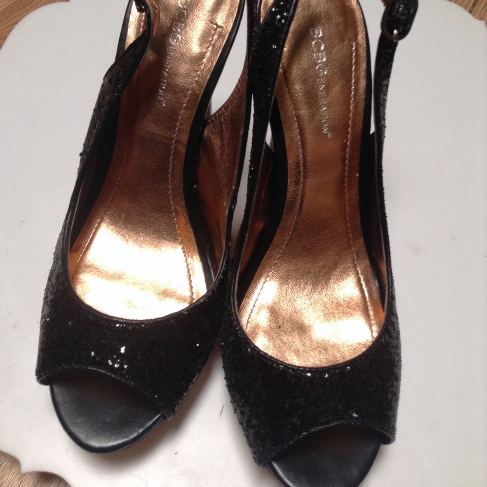 BCBG Generation Black Heels size 9B/39